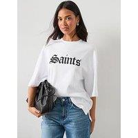 Allsaints Saint Amelie Oversized T-Shirt - White