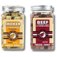 Kiwi Walker Freeze Dried Beef + Chicken + Beetroot 90G And Chicken+Spinach+Carrot 65G