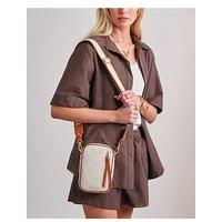 Katie Loxton Hallie Small Crossbody Bag - Canvas/ Cognac