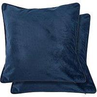 The Very Collection Dusk Velvet Filled Cushion Pair