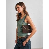 Katie Loxton Cord Suedette Clutch Bag - Bitter Chocolate