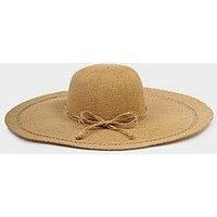 Katie Loxton Wide Brim Floppy Hat - Natural