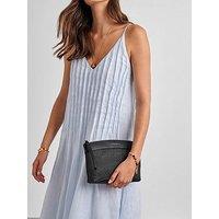Katie Loxton Wristlet Clutch - Black Raffia