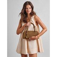 Katie Loxton Hadley Suedette Bowling Bag - Caramel