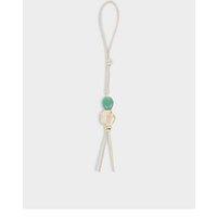 Katie Loxton Beaded Keyring Bag Charm - Oyster