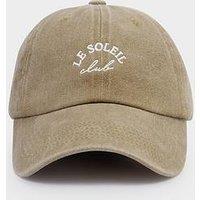 Katie Loxton Embroidered Cap - Le Soleil | Taupe | One Size