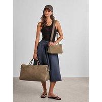 Katie Loxton Ascot Suedette Weekend Bag And Pouch Organiser - Taupe Suedette
