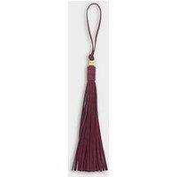 Katie Loxton Oversized Tassel Bag Charm - Cherry Suedette