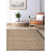 The Very Collection Handwoven Striped Tassle Rug