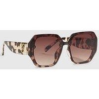 River Island Older Girls Ombre Oversized Sunglasses - Brown