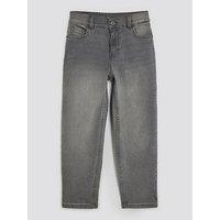River Island Older Boys Stretch Tapered Jeans - Grey