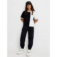 River Island Older Boys Zip Cargo Trousers - Black