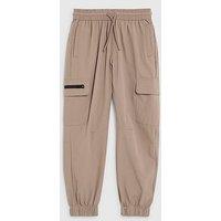 River Island Older Boys Zip Cargo Trousers - Beige