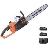 Yard Force 35Cm Cordless Chainsaw With Oregon Bar - 2 X 20V 4Ah Lithium-Ion Battery & Charger - Ls C35
