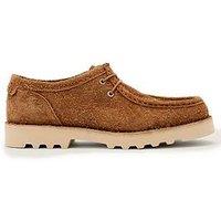 Allsaints Skiff Apron Suede Lace Up Shoe - Brown