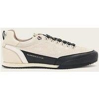 Allsaints Harri Low Top Suede Trainer - Off-White