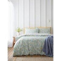 Bianca Ditsy Floral 100% Cotton Duvet Set Green