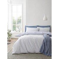 Bianca Hampton Stripe 100% Cotton Duvet Set Blue