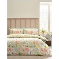 Catherine Lansfield Daisy Patchwork Duvet Set Yellow