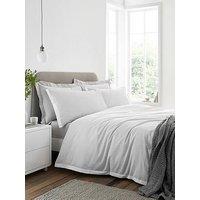 Bianca Seersucker Woven Stripe Duvet Set Grey