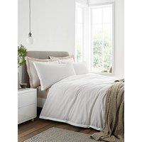 Bianca Seersucker Woven Stripe Duvet Set Natural