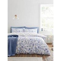 Bianca Thea Floral 100% Cotton Duvet Set Blue