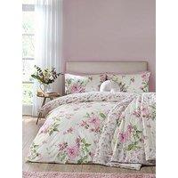 Catherine Lansfield Avebury Floral Duvet Set Cream