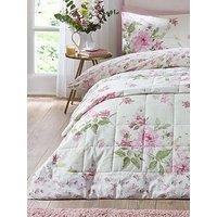Catherine Lansfield Avebury Floral Bedspread 220X230 Cream