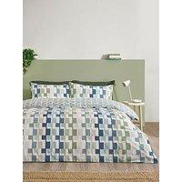 Catherine Lansfield Bryson Duvet Set Blue