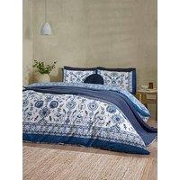 Catherine Lansfield Zoukara Floral Duvet Set Blue