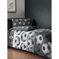 Catherine Lansfield Football Duvet Set Grey