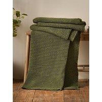 Pineapple Elephant Jaipur Waffle 100% Cotton Throw