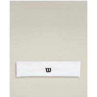 Wilson Unisex Tennis Wilson Wide Headband - White