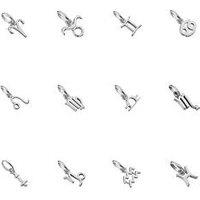 Seol + Gold Sterling Silver Zodiac Symbol Charm (All Zodiac)