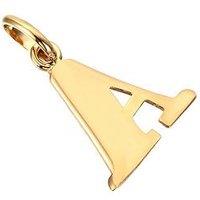Seol + Gold 18Ct Gold Vermeil Alphabet Letter Charm Pendant (All Alphabet)
