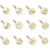 Seol + Gold 18Ct Gold Vermeil Zodiac Sign Pendant (All Zodiac)