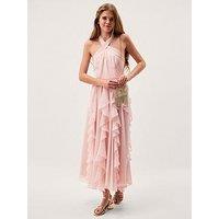 Monsoon Girls Arizona Halter Waterfall Prom Dress - Light Pink