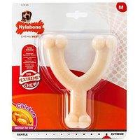 Nylabone Dog Extreme Chew Wishbone Toy Chicken Flavour Medium