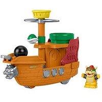 Fisher-Price Little People My Mario Bowser&Rsquo;S Airship & Figure Set Toddler Toy