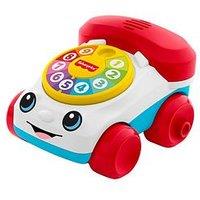 Fisher-Price Chatter Telephone Vehicle Push-Along Toy With Sounds For Baby & Toddler