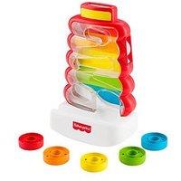 Fisher-Price Drop Through Rock-A-Stack Baby & Toddler Developmental Activity Toy, 5 Coins