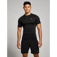 Myprotein Mens Training Pillar Graphic Seamless Top - Black