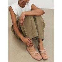 River Island Square Toe Ballet Pumps - Pink
