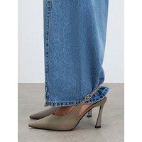 River Island Slingback Logo Court - Grey