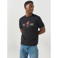 Liverpool Fc Mens Liverpool Fc Est. 1892 Graphic T-Shirt - Black