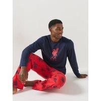 Liverpool Fc Mens Liverpool Pyjamas - Navy