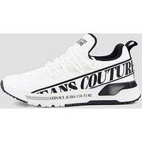 Versace Jeans Couture Dynamic Side Logo Knitted Runner Trainers - White