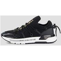 Versace Jeans Couture Neoprene Logo Trainers - Black