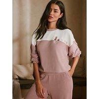 B By Ted Baker Ottoman Long Sleeve Lounge Top - Pink