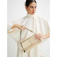 River Island Bar Front Clutch - Gold